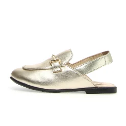Naturino Girl's Mestre Sling Backs - Metallic Platinum Clearance