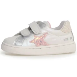 Naturino Girl's Pinn Vl Casual Shoes - White / Pink New