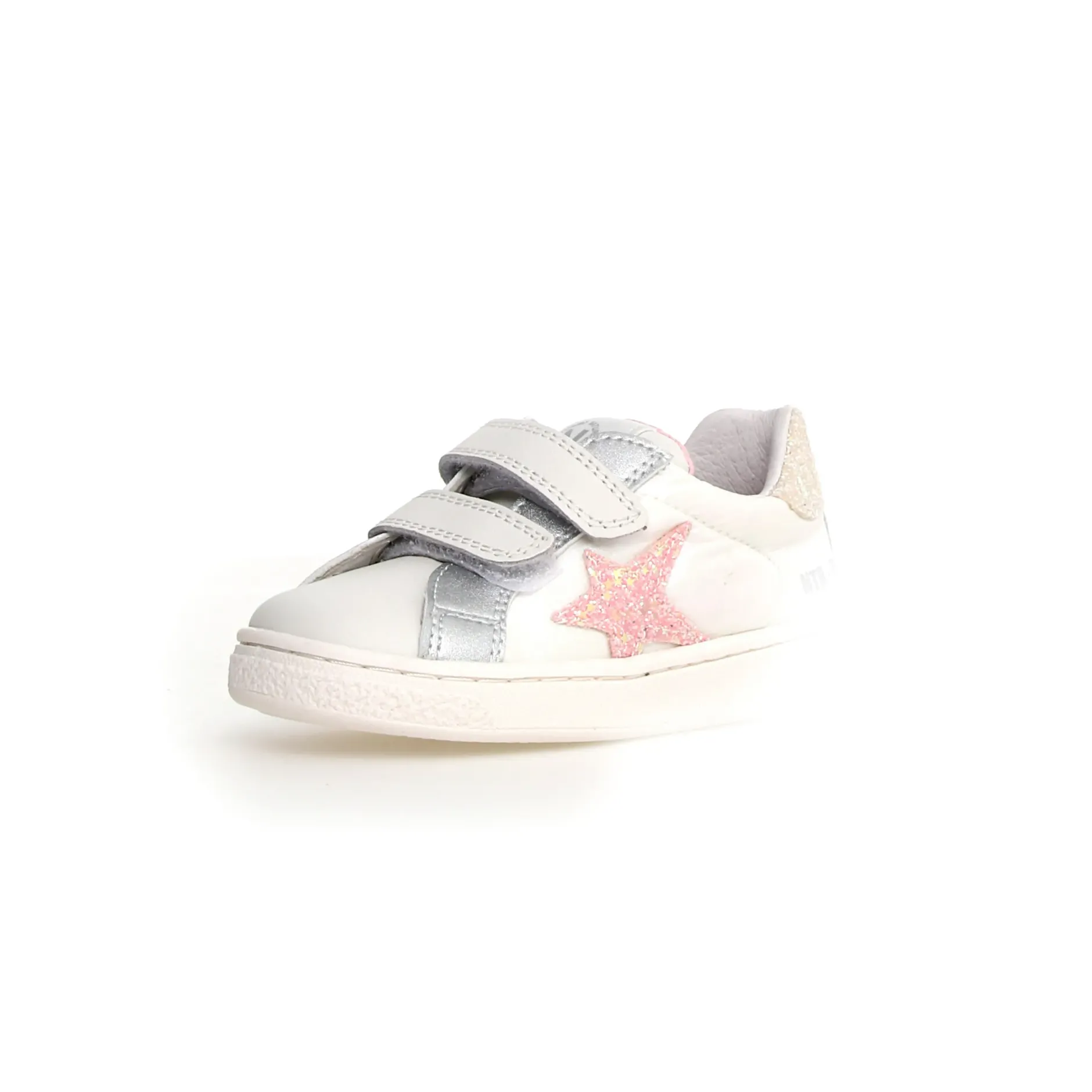 Naturino Girl's Pinn Vl Casual Shoes - White / Pink New