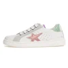 Naturino Girl's Pinn Zip Casual Shoes - White / Rose/ Capri Sale