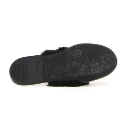 Naturino Girl's Toocuutie Faux Fur Slides - Black Sale