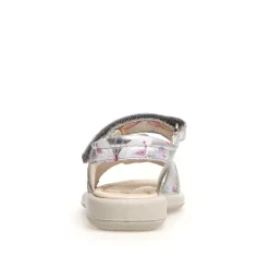 Naturino Houdan Girl's Sandals - Metallic Silver Dream Print Discount