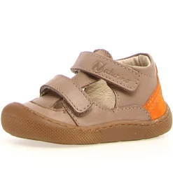 Naturino Irty's Boy's Barefoot Casual Shoes - Taupe/Orange Hot