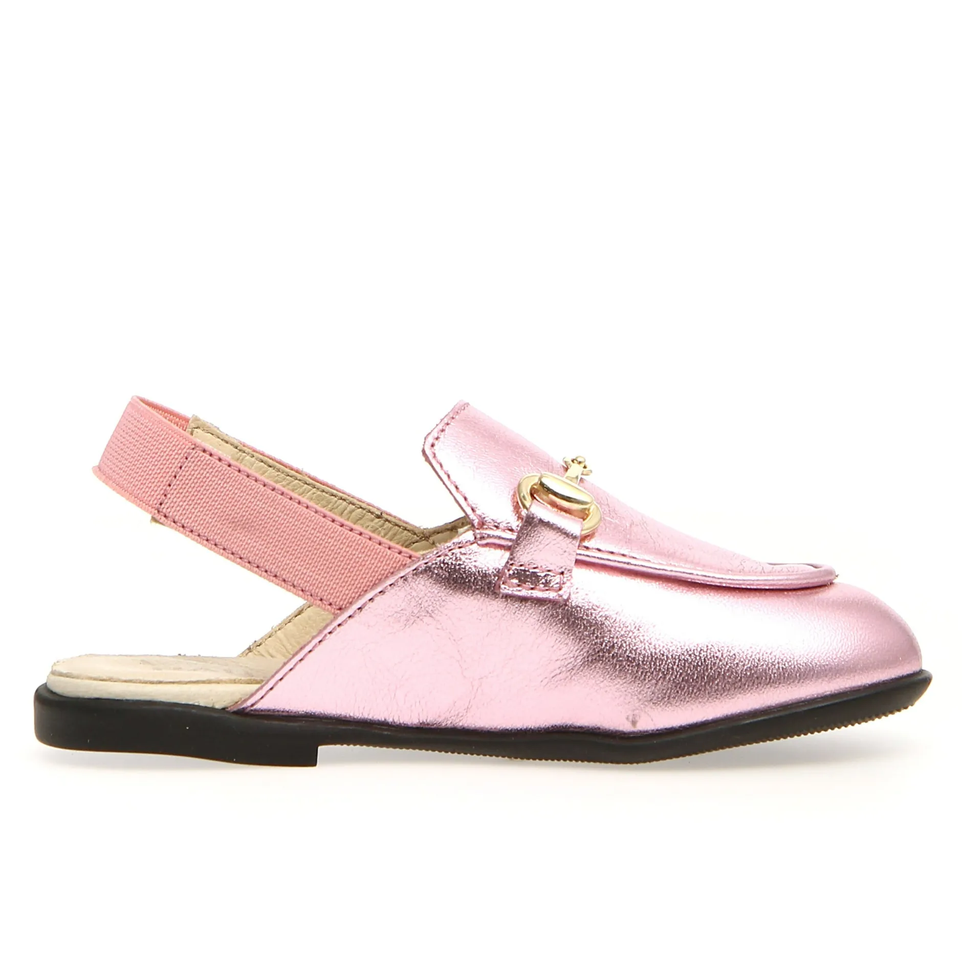 Naturino Mestre Girl's Dress Shoes - Metallic Pink/Elastic Pink New