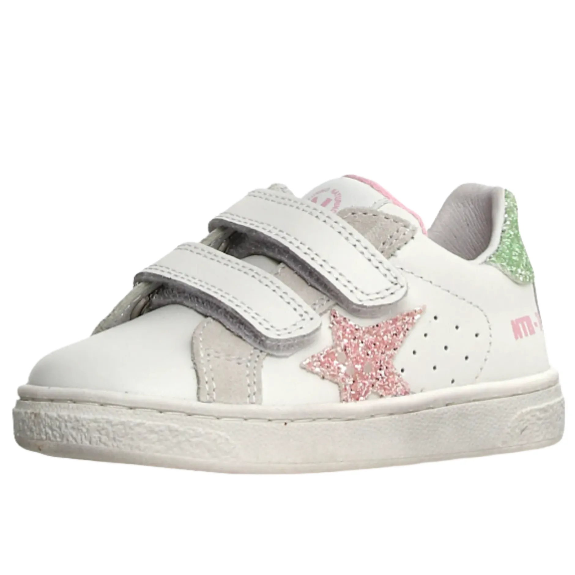 Naturino Pinn Vl Girl's Casual Shoes - White/Pink/Light Green New