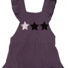 Old Soles Star Child Ruffled Romper Amethyst New