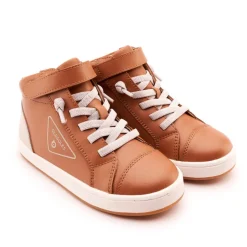 Old Soles Boy's 1000 Brigade High Top Casual Shoes - Tan/Gris Best