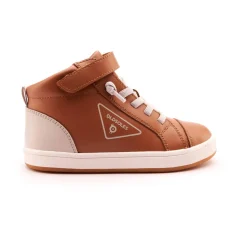 Old Soles Boy's 1000 Brigade High Top Casual Shoes - Tan/Gris Best