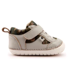 Old Soles Boy's 4047 Bru Pave Shoe - Gris/Army Green/Light Grey Clearance