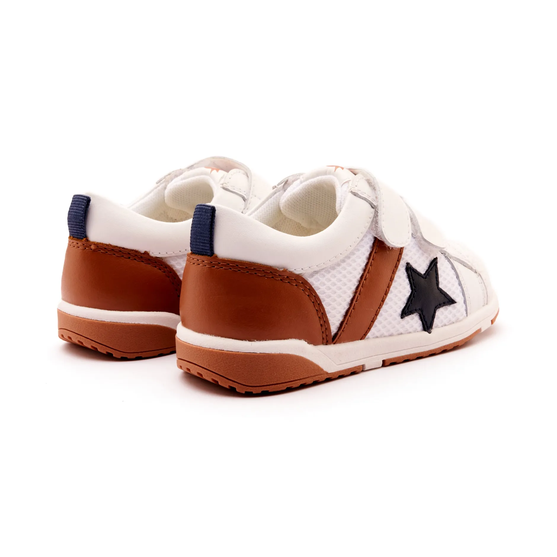 Old Soles Boy's 2111 Fresh Tracks Casual Shoes - Snow / Tan / Navy / White Gum Sole Fashion