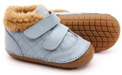 Old Soles Boy's & Girl's 4069 Quilty Bear Pave Sneaker Booties - Dusty Blue Fashion