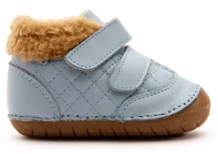Old Soles Boy's & Girl's 4069 Quilty Bear Pave Sneaker Booties - Dusty Blue Fashion