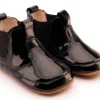 Old Soles Boy's & Girl's 188R Bambini Local Boots/Dress Shoes - Black Patent / Black Hot