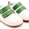 Old Soles Boy's & Girl's 0079RT Badge Bub Casual Shoes - Snow / Green Fashion