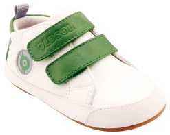Old Soles Boy's & Girl's 0079RT Badge Bub Casual Shoes - Snow / Green Fashion