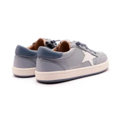 Old Soles Boy's 1006 Platinum Runner Casual Shoes - Dusty Blue / Indigo / Gris / Snow / White Indigo Sole Outlet