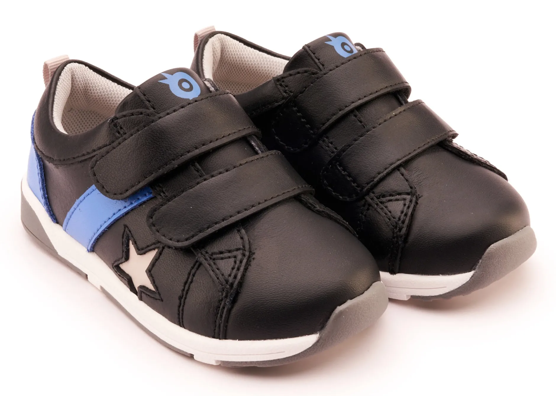 Old Soles Boy's 2101 Track Squad Casual Shoes - Black / Neon Blue / Gris / White Grey Sole Discount