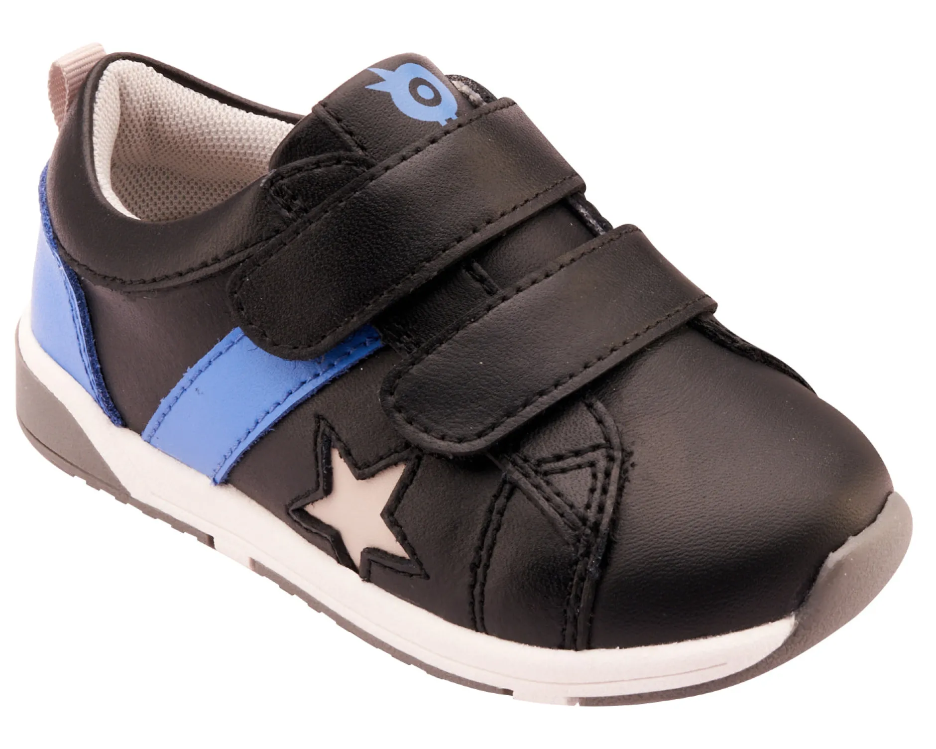 Old Soles Boy's 2101 Track Squad Casual Shoes - Black / Neon Blue / Gris / White Grey Sole Discount