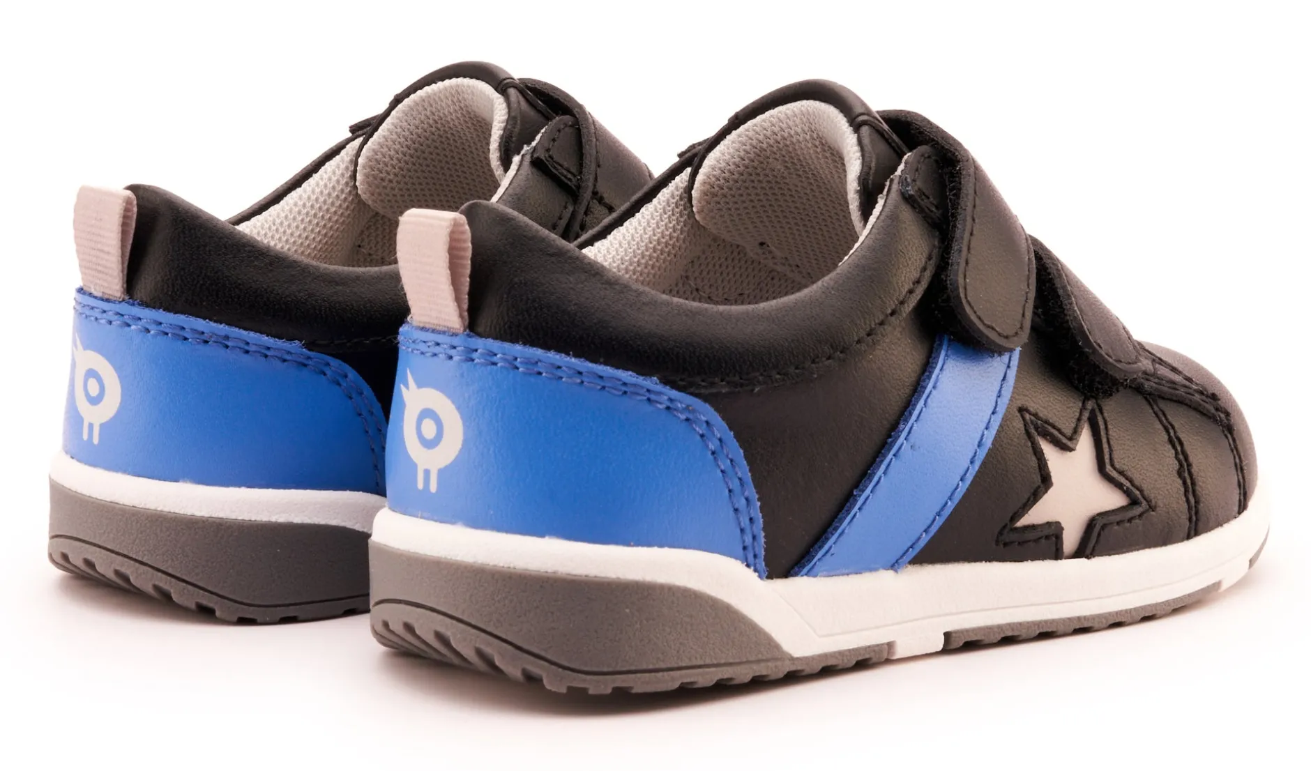 Old Soles Boy's 2101 Track Squad Casual Shoes - Black / Neon Blue / Gris / White Grey Sole Discount