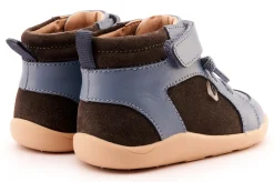 Old Soles Boy's 8039 Woodford Casual Shoes - Grey Suede / Indigo Fashion