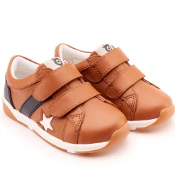 Old Soles Boy's and Girl's 2101 Track Squad Casual Shoes - Tan / Navy / Snow / White New