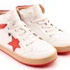 Old Soles Boy's and Girl's 1002 Star Tracker Casual Shoes - Snow / Bright Red New
