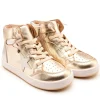 Old Soles Boy's and Girl's Starling Casual Shoes - Gold / Silver / Nacardo Blanco Hot