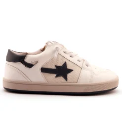 Old Soles Boy's and Girl's Star Runner Casual Shoes - Snow / Navy / Gris New