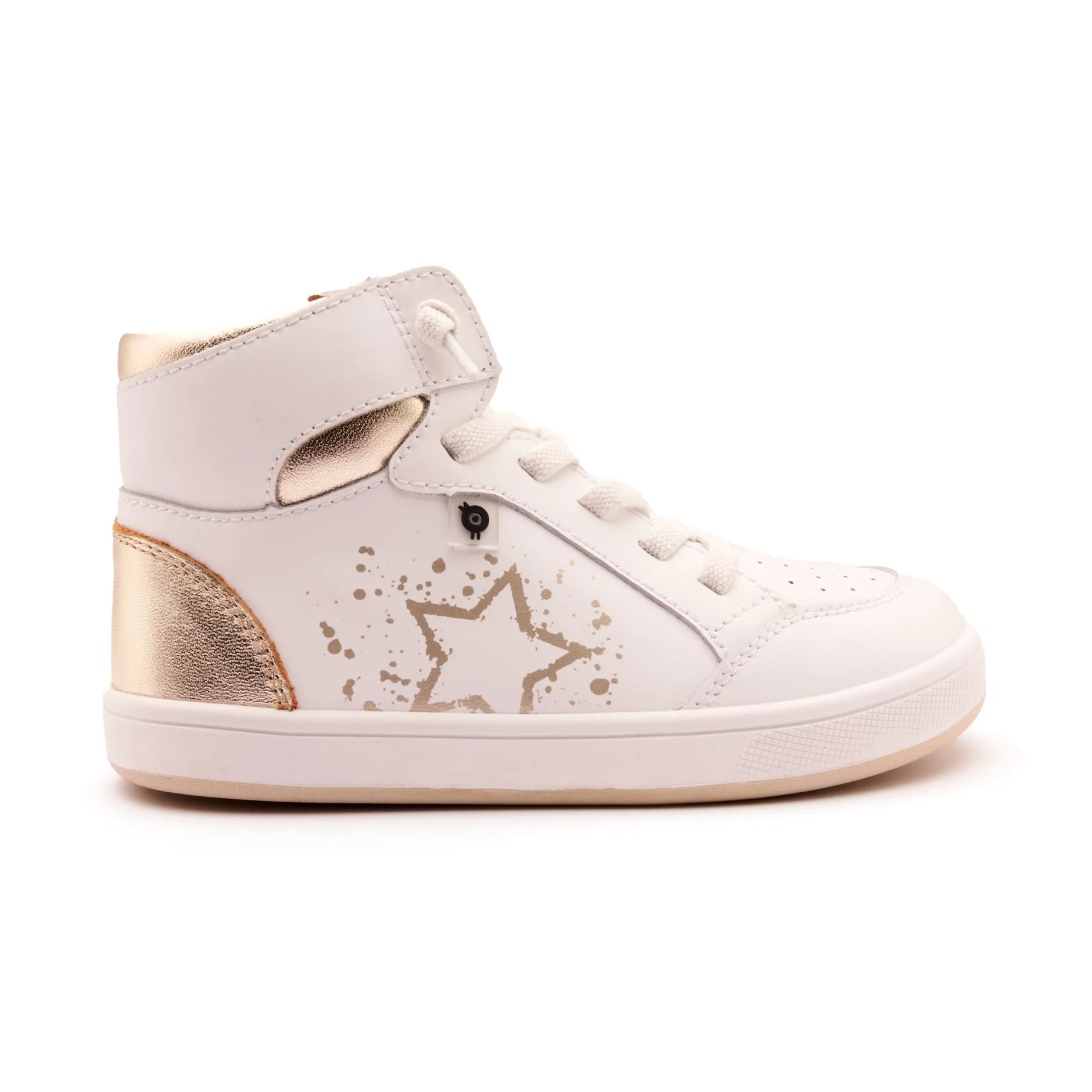 Old Soles Boy's and Girl's High Splash Casual Shoes - Snow / Gold / White Gold Outlet