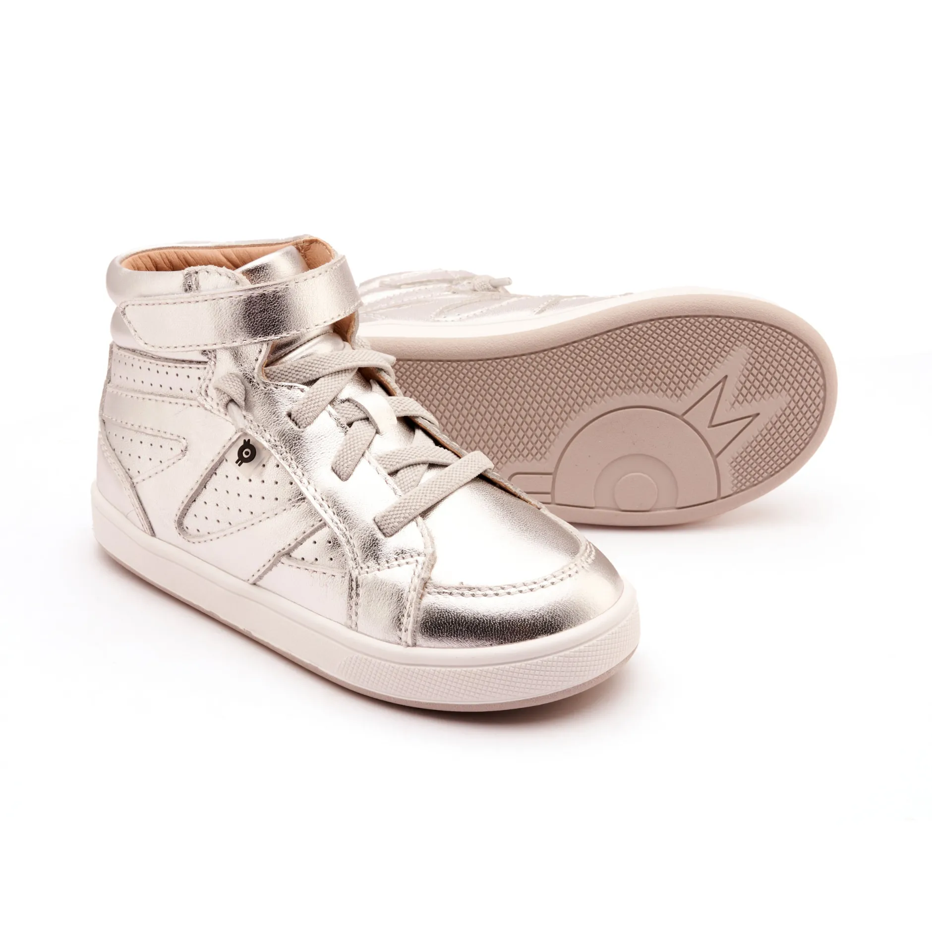 Old Soles Boy's and Girl's Cheersta Casual Shoes - Silver Best