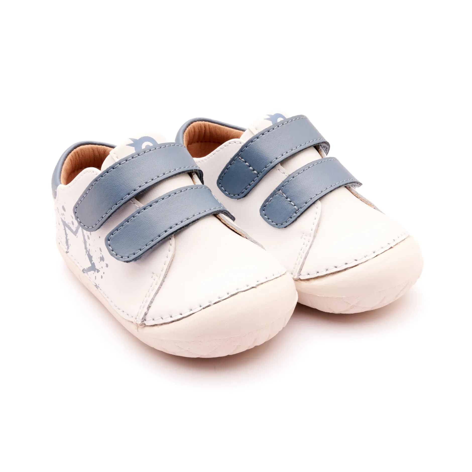 Old Soles Boy's and Girl's 4101 Pave Splash Casual Shoes - Snow / Indigo / White Sole Sale