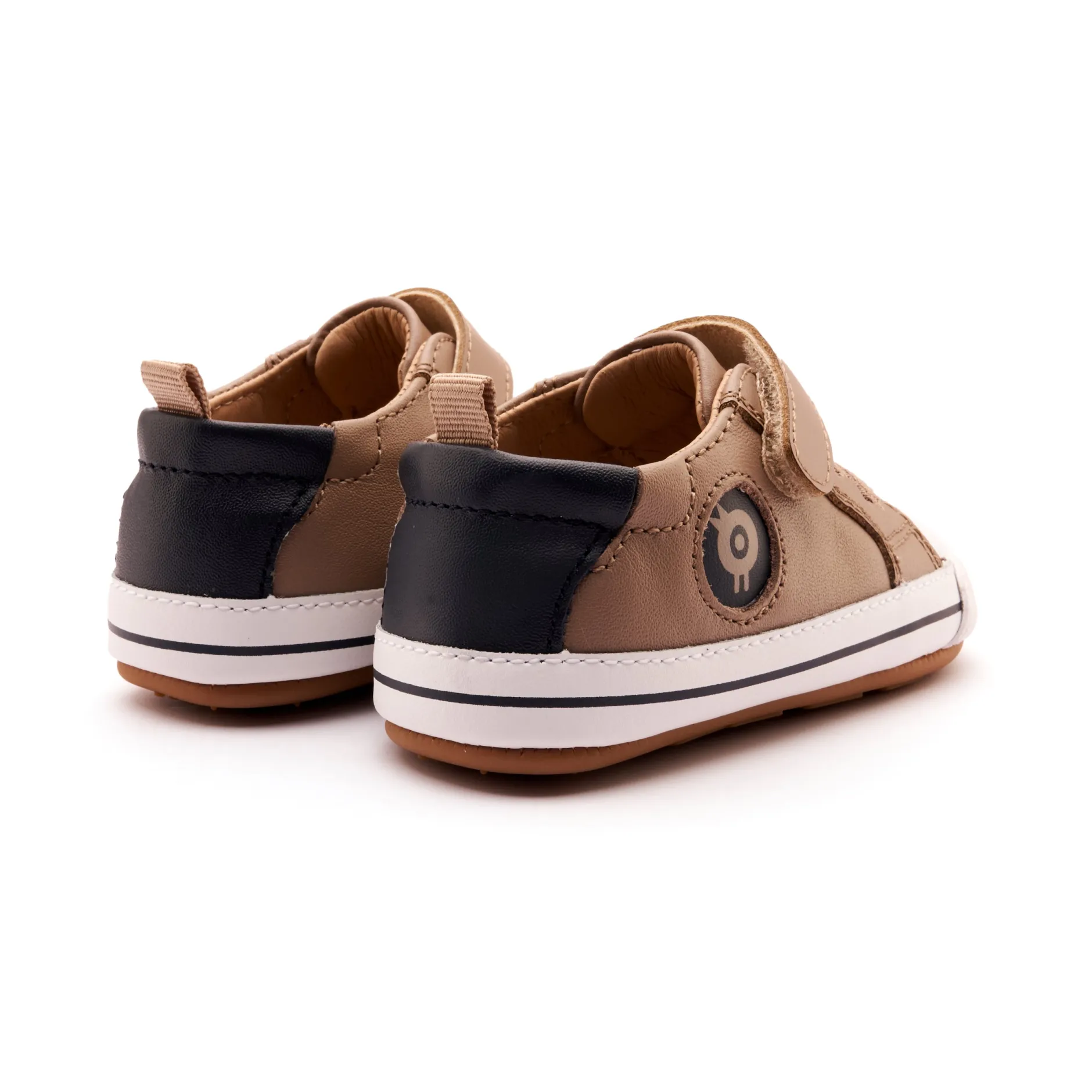 Old Soles Boy's and Girl's Team Bub Casual Shoes - Taupe / Navy Discount