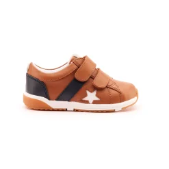 Old Soles Boy's and Girl's 2101 Track Squad Casual Shoes - Tan / Navy / Snow / White New