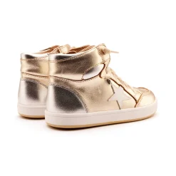Old Soles Boy's and Girl's Starling Casual Shoes - Gold / Silver / Nacardo Blanco Hot