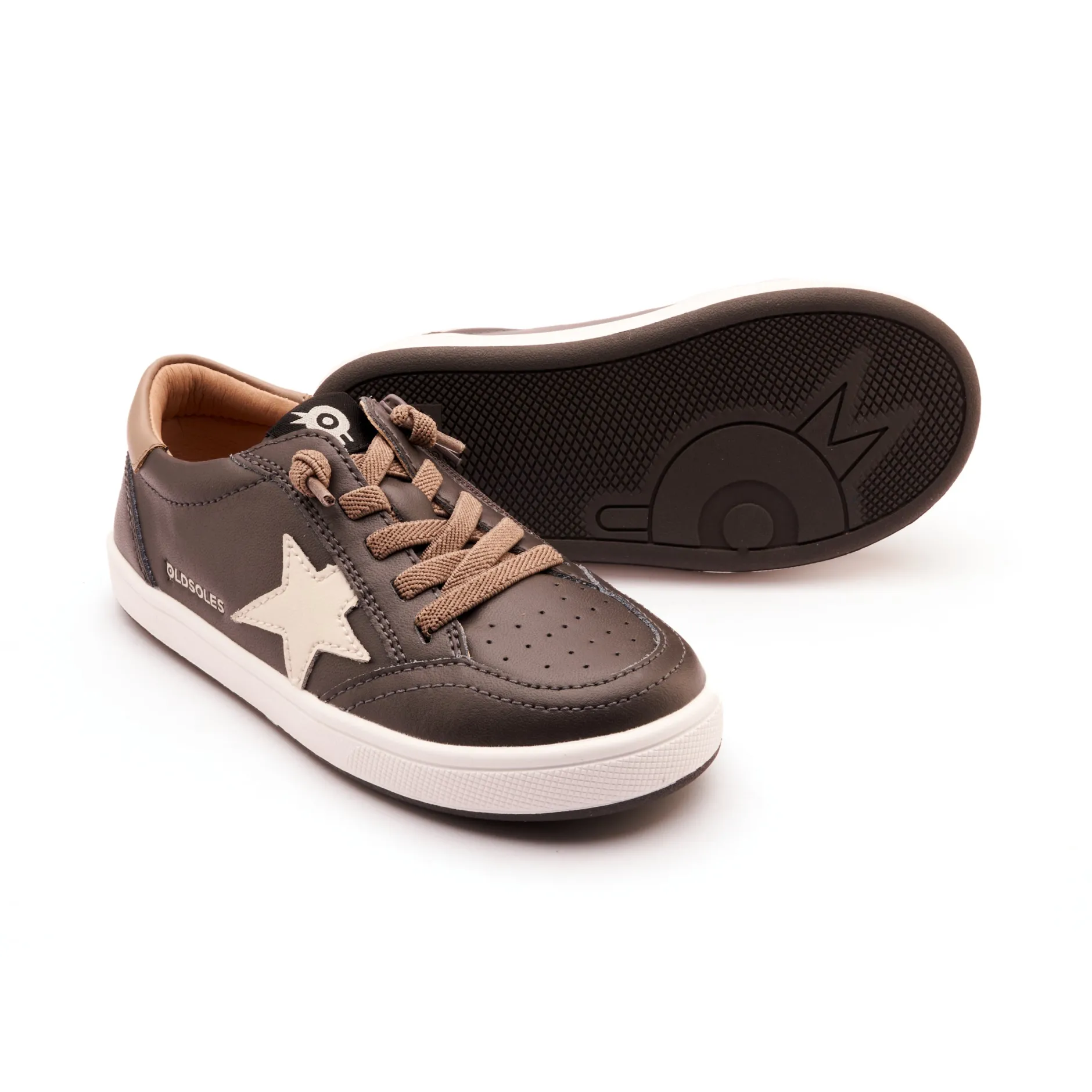 Old Soles Boy's and Girl's Platinum Runner Casual Shoes - Antracita / Taupe / Sporco Fashion