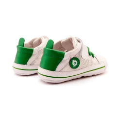 Old Soles Boy's and Girl's 0083RT Baby Mesh Casual Shoes - Snow / Neon Green / Snow Sole Outlet