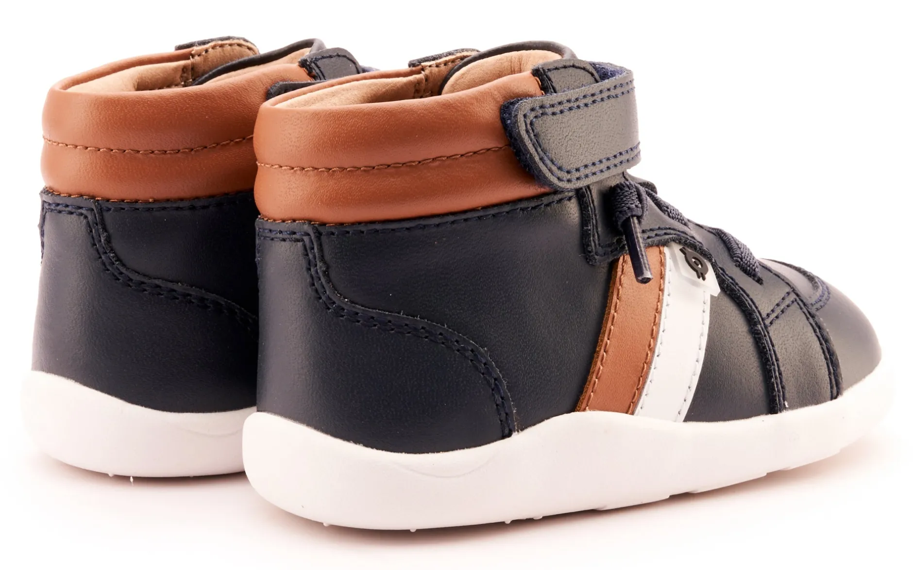 Old Soles Boy's and Girl's 8044 Tar Ground Casual Shoes - Navy / Tan / Snow Sale