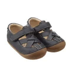 Old Soles Boy's and Girl's Thread Pave Leather Shoes, Navy Discount