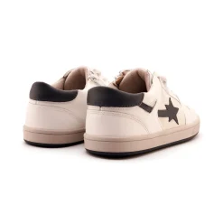 Old Soles Boy's and Girl's Star Runner Casual Shoes - Snow / Navy / Gris New