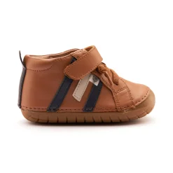 Old Soles Boy's AwayPave Casual Shoes - Tan / Navy / Gris Clearance