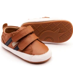 Old Soles Boy's Baby Bounce Casual Shoes - Tan / Navy / Gris Best