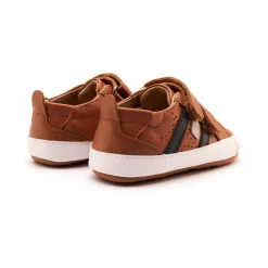 Old Soles Boy's Baby Bounce Casual Shoes - Tan / Navy / Gris Best