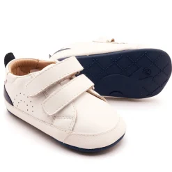 Old Soles Boy's Baby Tot Casual Shoes - Snow / Denim Discount