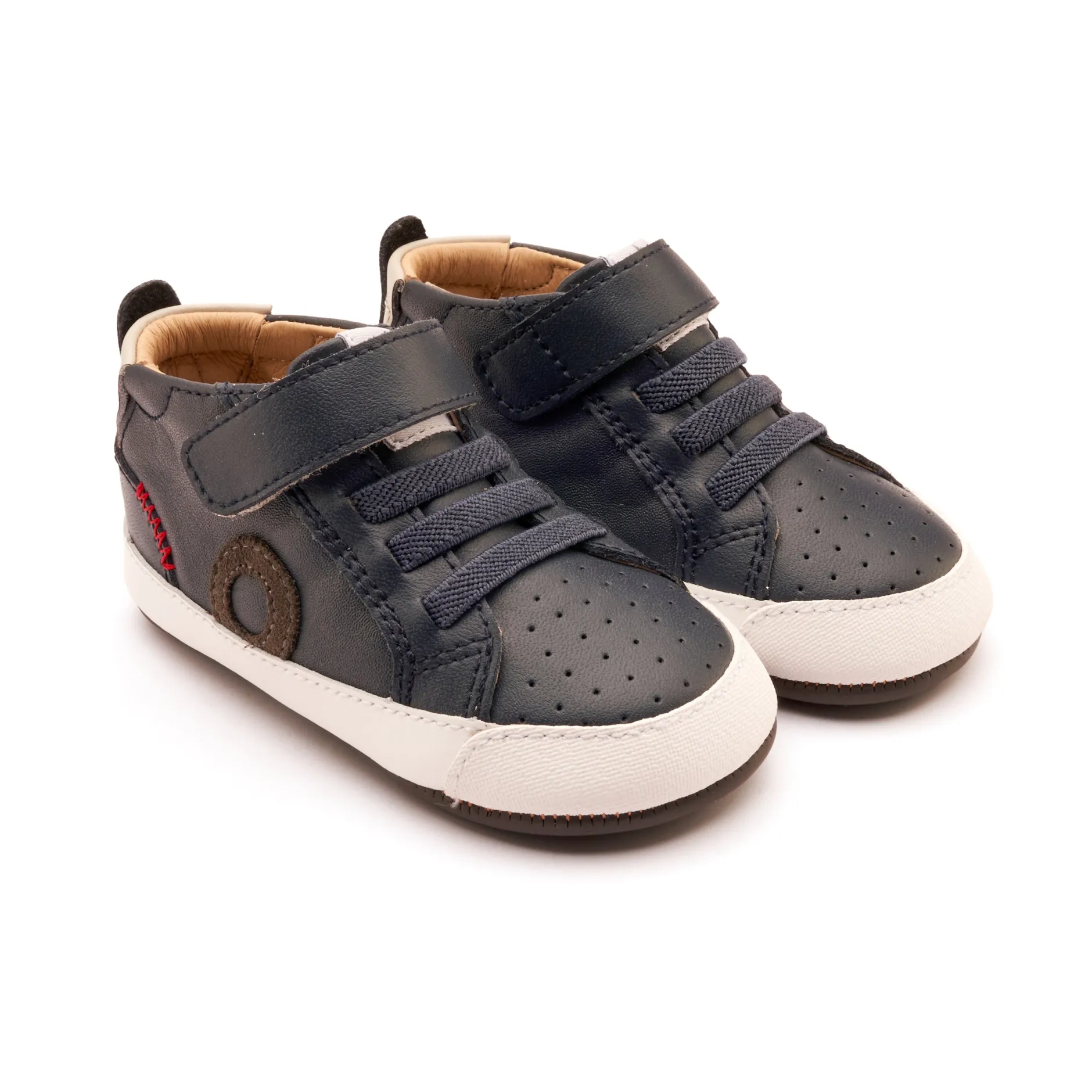 Old Soles Boy's Baby Zig Casual Shoes - Navy / Gris / Antracita Suede Sale