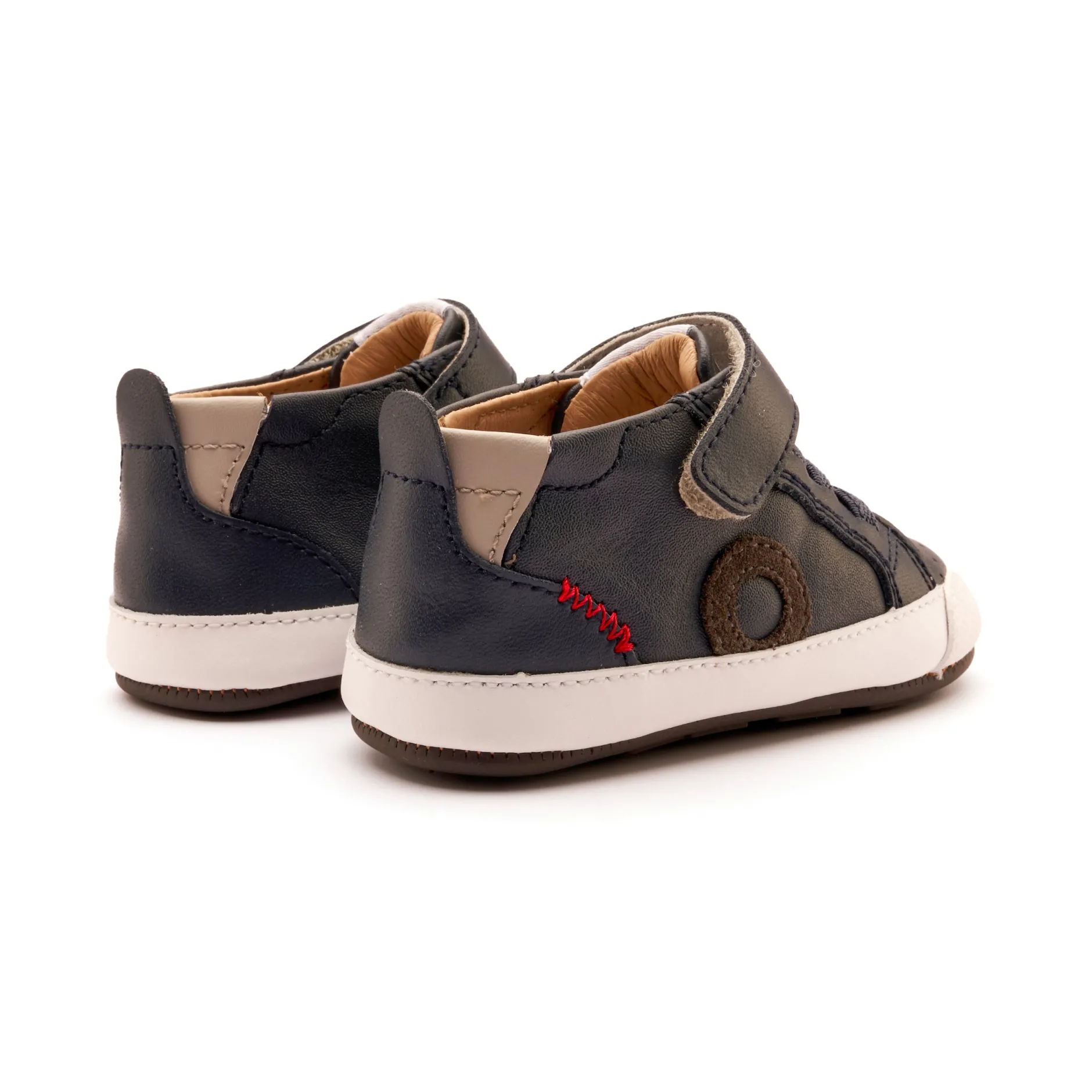 Old Soles Boy's Baby Zig Casual Shoes - Navy / Gris / Antracita Suede Sale