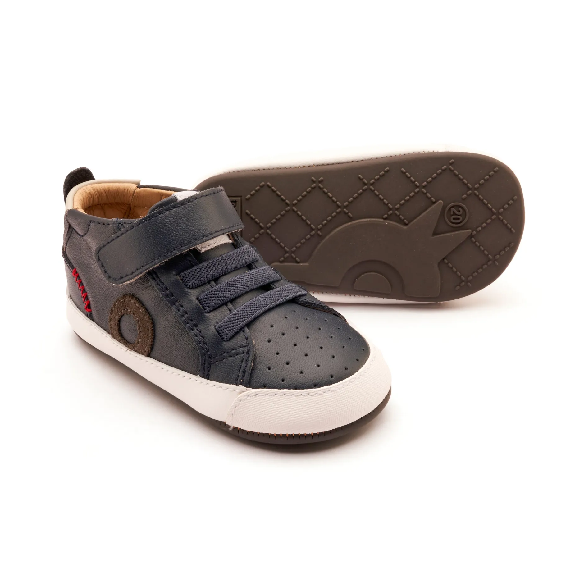 Old Soles Boy's Baby Zig Casual Shoes - Navy / Gris / Antracita Suede Sale