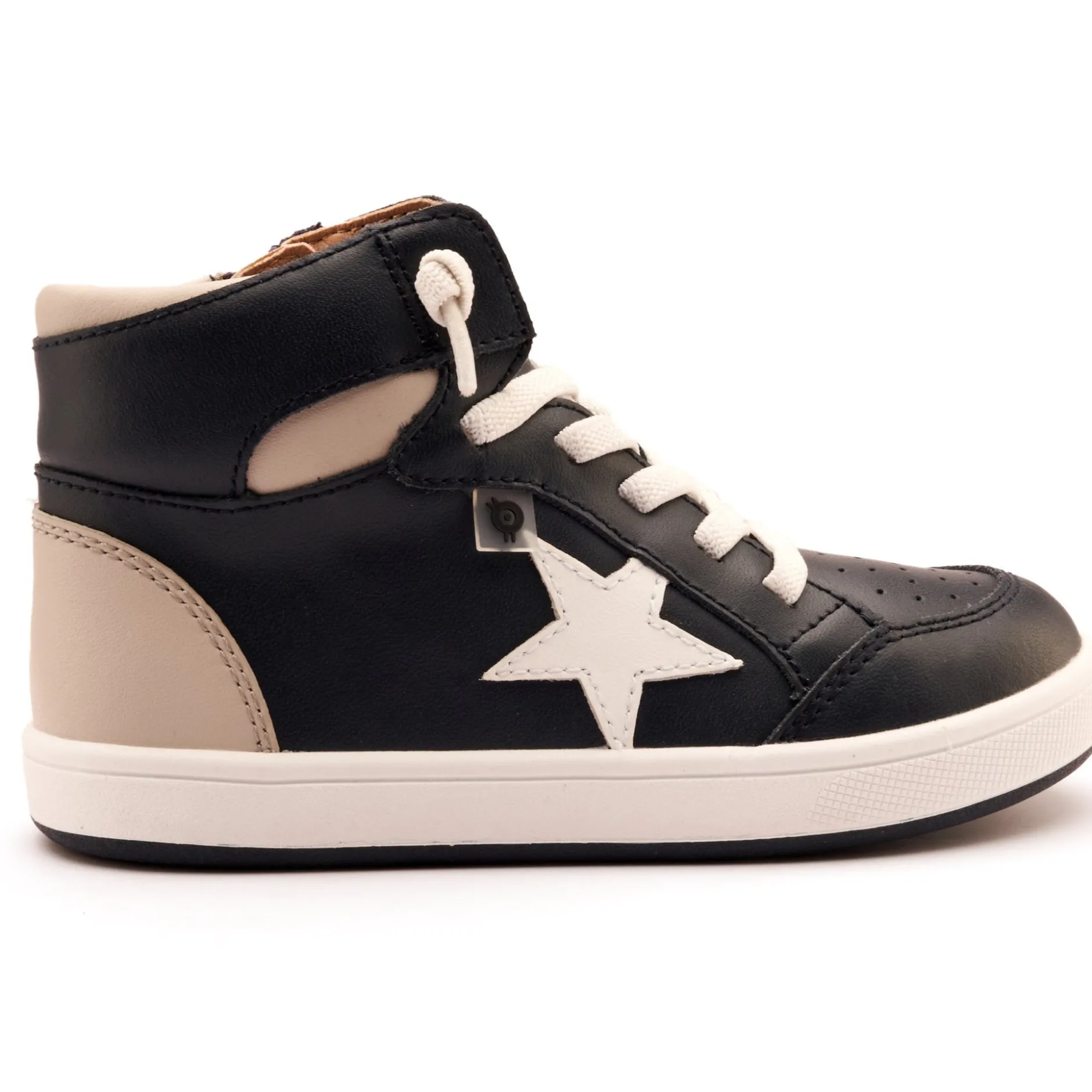Old Soles Boy's Starling Casual Shoes - Navy / Gris / Snow Clearance