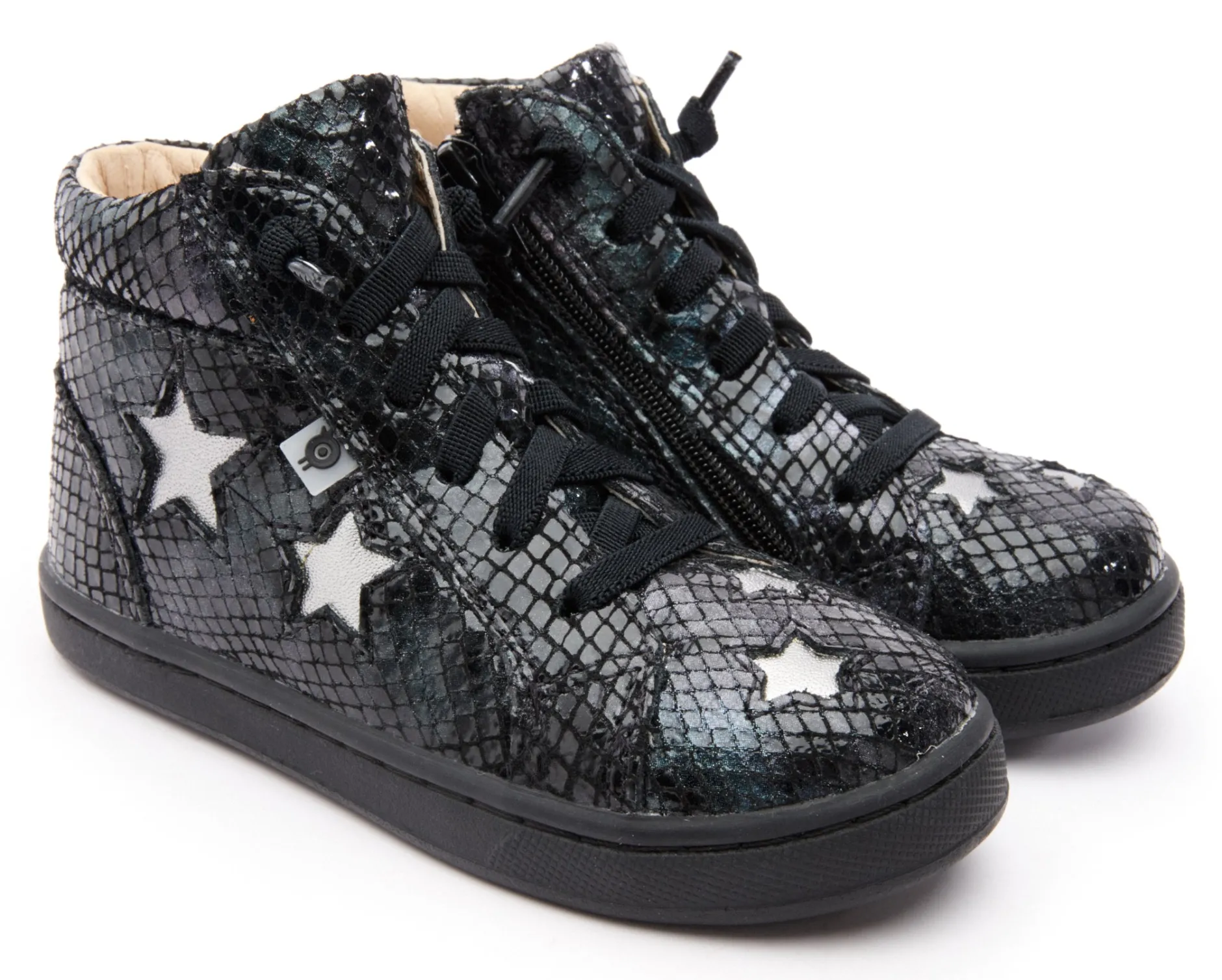 Old Soles Girl's & Boy's 6085 Starey High Top Sneaker - Navy Tie Dye/Rich Silver Clearance