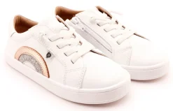 Old Soles Girl's 1010 Girl's Rainbow Jumpa Casual Shoes - Snow / Copper Hot
