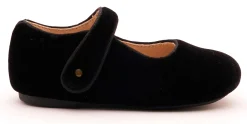 Old Soles Girl's 803 Lady Jane Dress Shoes - Black Velvet Best